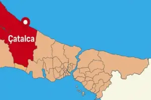 Çatalca Hakkında Bilmeniz Gerekenler (2025) 13 Çatalca'nın İstanbul'daki konumunu gösteren harita, sınırlarıyla birlikte.