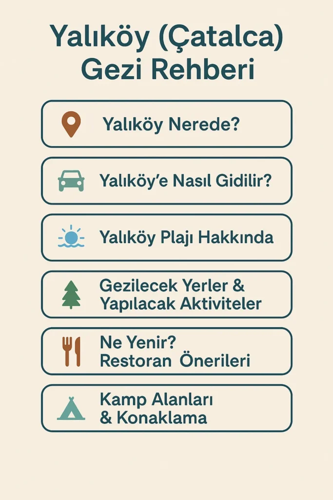 Yalıköy (Çatalca) Gezi Rehberi